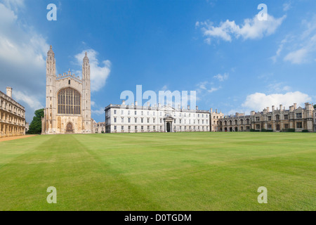 Gibbs Building und Kings College Chapel, Cambridge, England Stockfoto