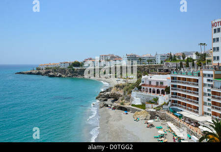 Nerja an der Costa Del Sol im Frühjahr Stockfoto