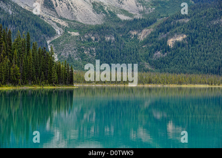 Emerald Lake, Yoho Nationalpark, Britisch-Kolumbien, Kanada Stockfoto