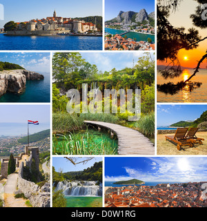 Collage aus Kroatien Reisebilder Stockfoto