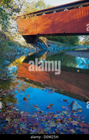 Everett Straße Covered Bridge Stockfoto