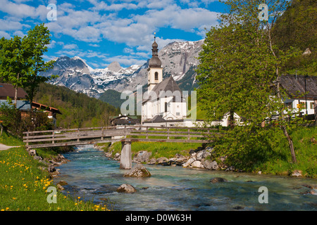 Bayern, Europa, Oberbayern, Berchtesgaden, Berchtesgaden, Himmel, Blau Himmel, Alpen, Bergen, national park, Gipfel, Alpen, Ra Stockfoto