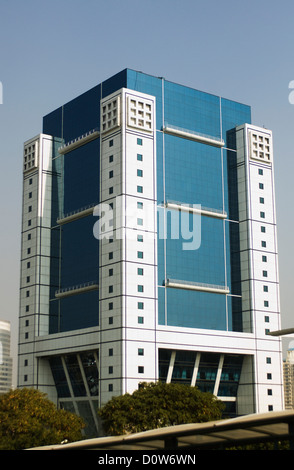 Fassade eines Bürogebäudes, Gurgaon, Haryana, Indien Stockfoto