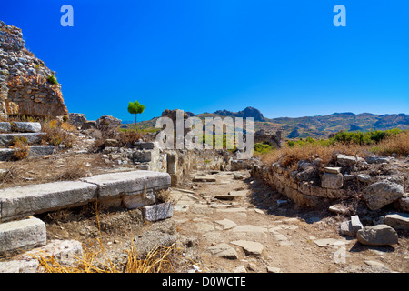 Ruinen von Aspendos in Antalya, Türkei Stockfoto