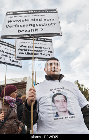 Gedenken-Day-Demonstration unter dem Motto: im Gedenken an die Opfer des NSU, Berlin, Deutschland Stockfoto