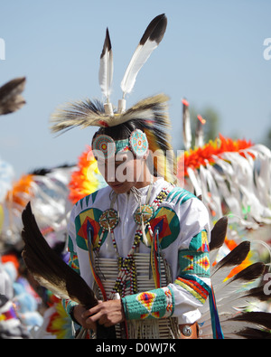 SAN BERNARDINO, Kalifornien - 13 Oktober: The San Manuel Band der Indianer halten ihre jährliche Pow Wow in San Bernardino, 2012 Stockfoto