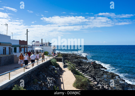 Die Fischerei Dorf La Caleta an der Costa Adeje in Teneriffa, Kanarische Inseln, Spanien Stockfoto