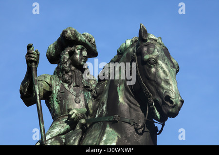 Statue von Wilhelm III. von Oranien (1650-1702). Stockfoto