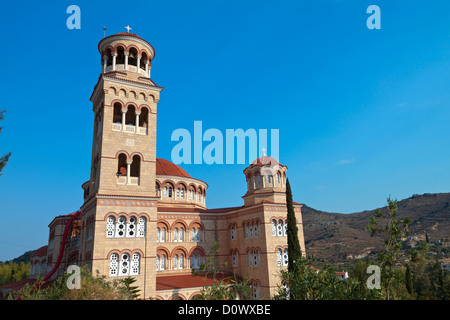 Aghios Nektarios Kirche in Aegina Insel in Griechenland Stockfoto