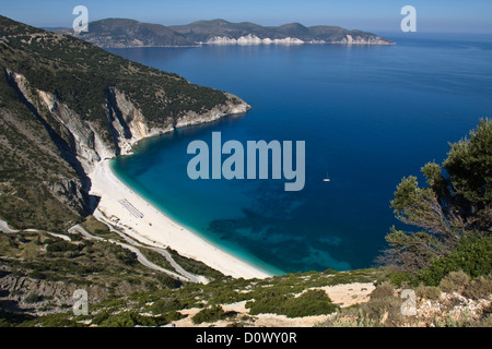 Mirtos Strand auf der Insel Kefalonia in Griechenland Stockfoto