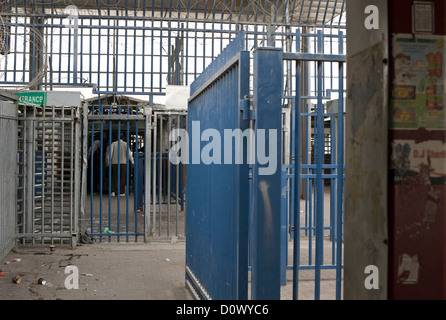 Die Trennmauer in der West Bank Teilen der jüdischen und palästinensischen Bevölkerung, Westjordanland, Palästina. Stockfoto