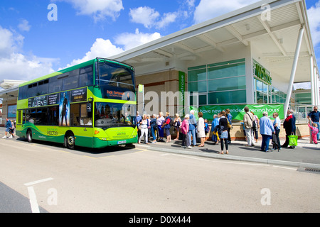 Bus, Großbritannien, Großbritannien, Busse, Reiseziel, Reiseziele, Reisen, Southern Vectis, Go South Coast, Unternehmen, Isle of Wight, England, Großbritannien, Stockfoto