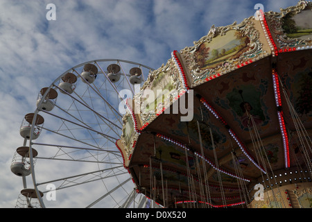 Riesenrad im Centenary Square Birmingham während der Weihnachts-Markt 2012 Stockfoto