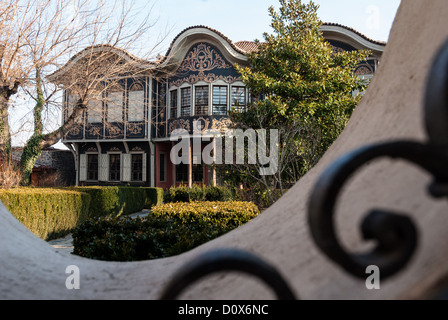 Das regionale Ethnographische Museum am 1. Januar 2007 in der alten Stadt von Plovdiv, Bulgarien. Stockfoto