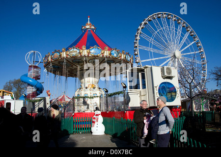 Winter Wonderland Weihnachten fair Hyde Park London England UK Europe Stockfoto