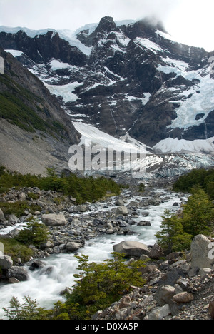 Valle Del Frances im Torres Del Paine Nationalpark, Chile. Stockfoto