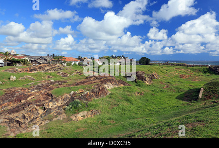 Grün im historischen Festung von Galle an der Südküste von Sri Lanka. Stockfoto