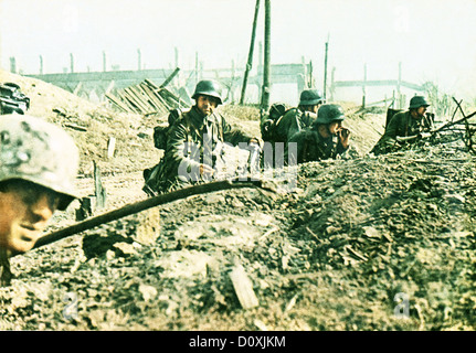 Stalingrad Schlacht, Stalingrad, Volgograd, Soldaten, graben, Niederlage, deutschen, Armee, Zweiter Weltkrieg, Sowjetunion, 1942 Stockfoto