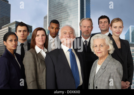 Geschäftsleute in Stadt Stockfoto