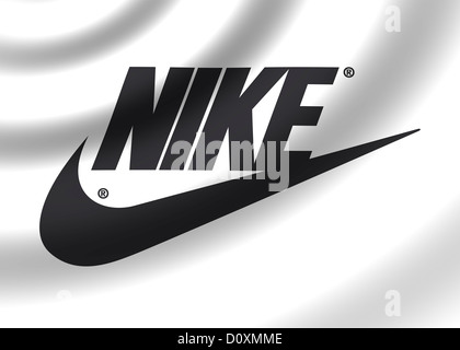 Nike Logo Symbol Flagge Symbol Logo Stockfoto