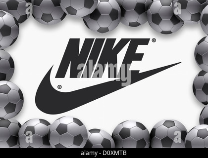 Nike Symbol logo Flagge Symbol logo Stockfotografie - Alamy