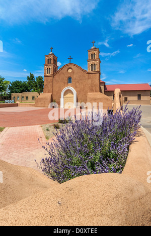 Alten San Miguel Mission, Socorro Stockfoto