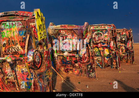 Cadillac Ranch in Amarillo Stockfoto