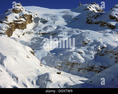 Schweiz, Europa, Obwalden, Engelberg, winter, Schnee, Landschaft, Berg, Titlis Stockfoto