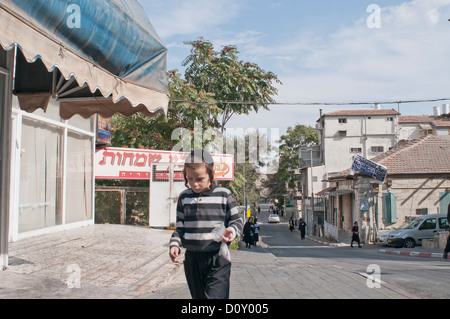 Jerusalem, Mea She'Arim Viertel. Stockfoto