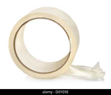 Rolle Isolierband isoliert auf weißem Hintergrund Stockfoto