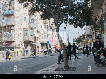 Jerusalem, Mea She'Arim Viertel. Stockfoto