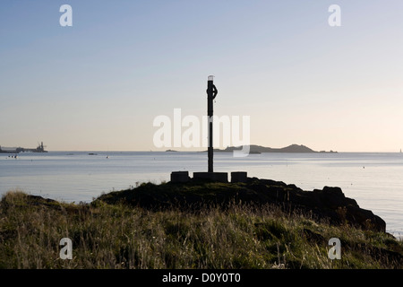 Downing Punkt in Dalgety Bay entlang der Küste von Fife, Schottland Stockfoto