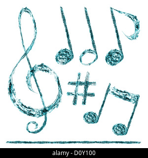 Musiknoten Stockfoto