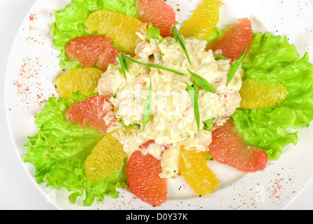 Meeresfrüchte-Salat Stockfoto