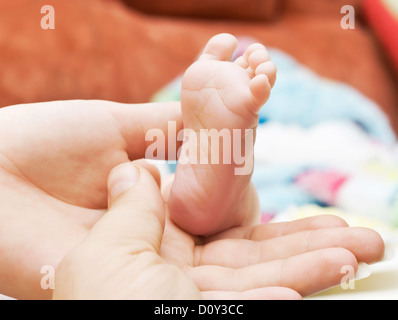 kleines Baby Fuß Stockfoto