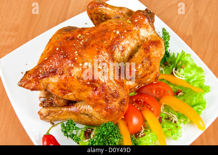Gebratenes Huhn Stockfoto