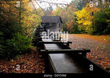 NC000178-00... NORTH CAROLINA - historische Mingus Mill in Great Smoky Mountains Nationalpark. Stockfoto