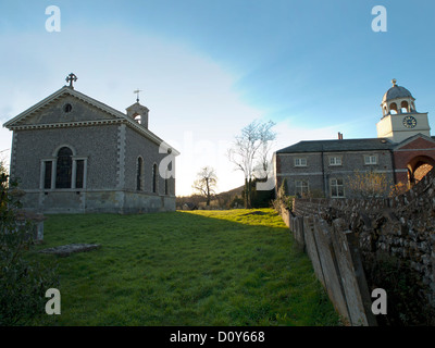 Eine Szene aus dem hübschen kleinen Dorf von glynde in East Sussex. Stockfoto