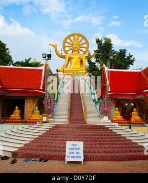 große Buddha-Statue auf Koh samui Stockfoto
