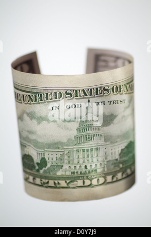 Hamburg, Deutschland, 50-Dollar-Schein Stockfoto