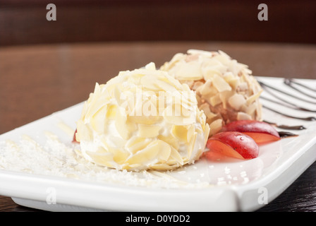 Dessert-set Stockfoto