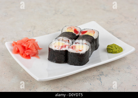 Sushi-Rollen Stockfoto