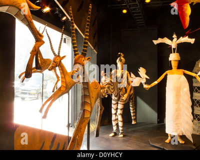 Im Inneren der König der Löwen, kostenlose interaktive Ausstellung, Times Square Gegend, NYC Stockfoto