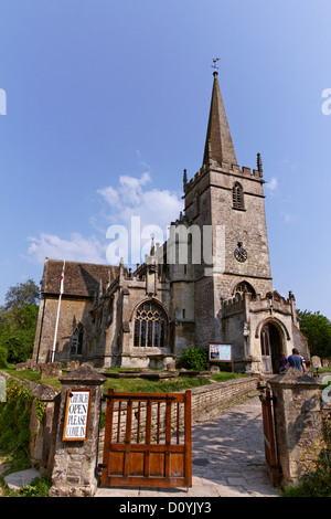 St Cyriac, Lacock Kirchdorf, Wiltshire, England Stockfoto