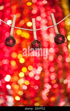 Christbaumschmuck Stockfoto