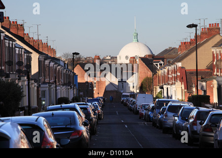 Ansicht der spanischen Stadt Kuppel Whitley Bay entlang der Oxford Street North East England UK Stockfoto