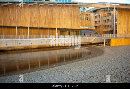 Das Astrup Fearnley Museet gebaut von Renzo Piano auf Tjuvholmen Insel in Oslos Waterfront präsentiert zeitgenössische Kunst. Stockfoto