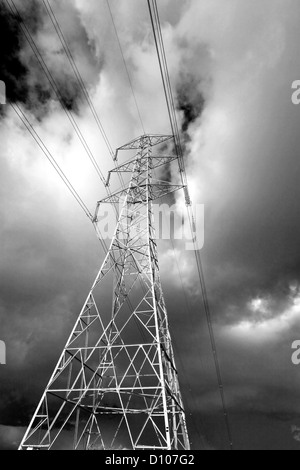 National Grid Pylonen, England, UK Stockfoto