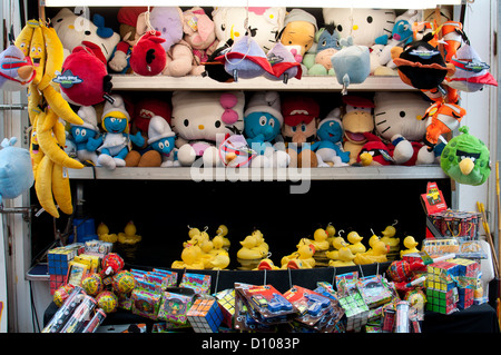 Warwick Mop fair, Haken einen Stall Ente Stockfoto