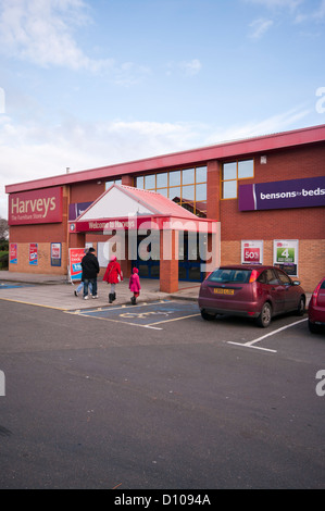 Harveys Möbel Superstore UK Stockfoto